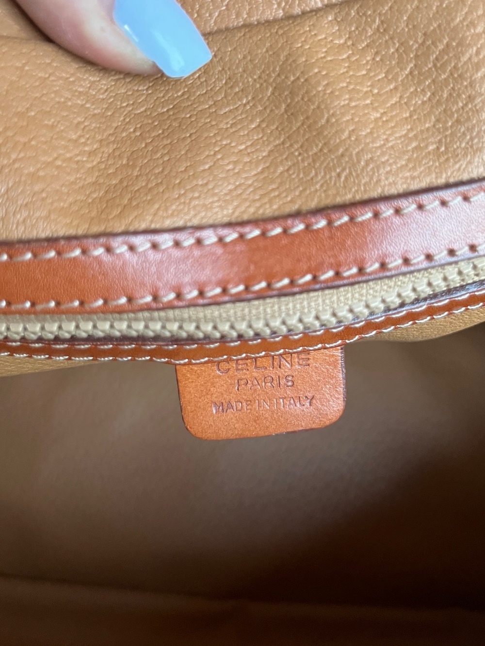 Auth Celine Macadam Leather Brown Hand Bag excellent condition. - Picture 12 of 14